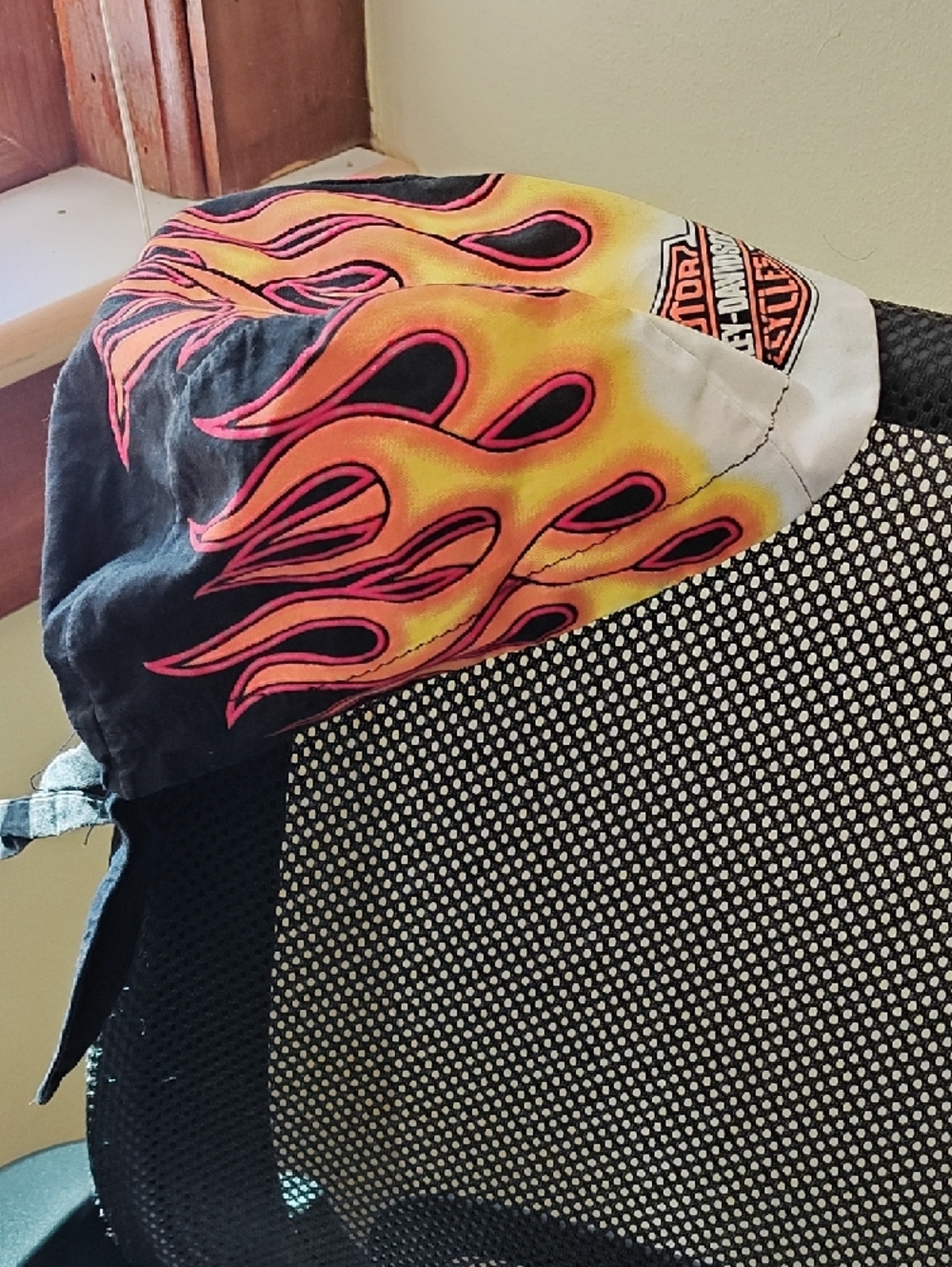 Harley-Davidson Do Rag With Flame Design - Picture 2 of 6